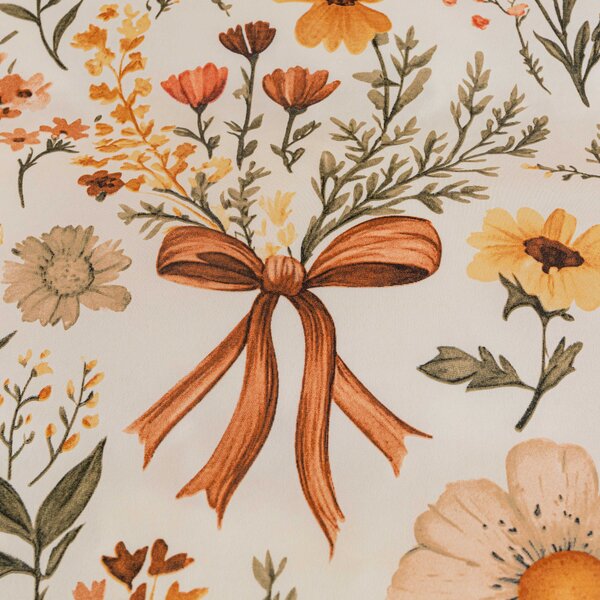 Lenjerie de pat din microfibra FLORAL RIBBON crem Dimensiune lenjerie de pat: 70 x 90 cm | 140 x 220 cm
