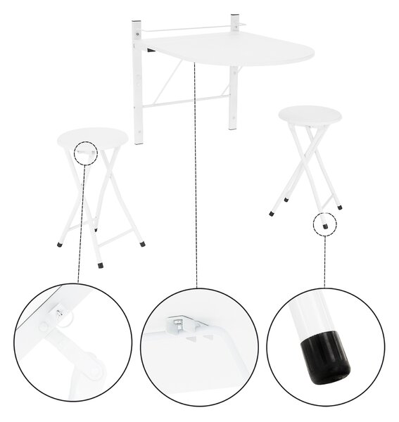 Set masă scaune pentru sufragerie Abelus (pentru 2 persoane). 788363