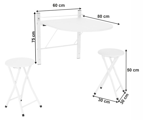Set masă scaune pentru sufragerie Abelus (pentru 2 persoane). 788363