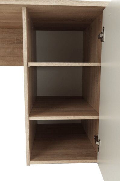 Masă PC Telur (stejar sonoma + alb). 779611