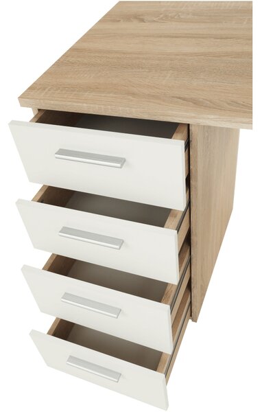 Masă PC Telur (stejar sonoma + alb). 779611