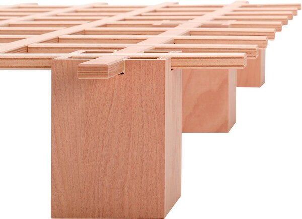 Cadru de pat futon Tojo-system, asamblare usoara fara unelte, 90x200 cm