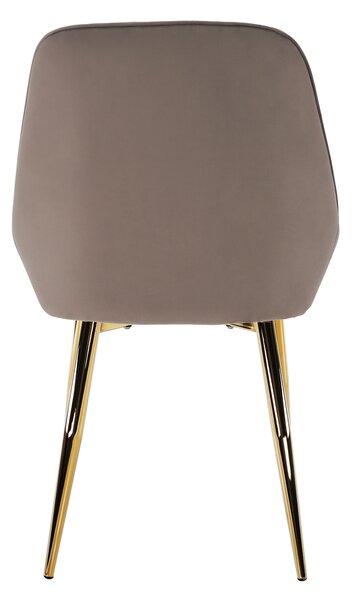 Scaun de sufragerie Soddy (gri maro + auriu). 1034344
