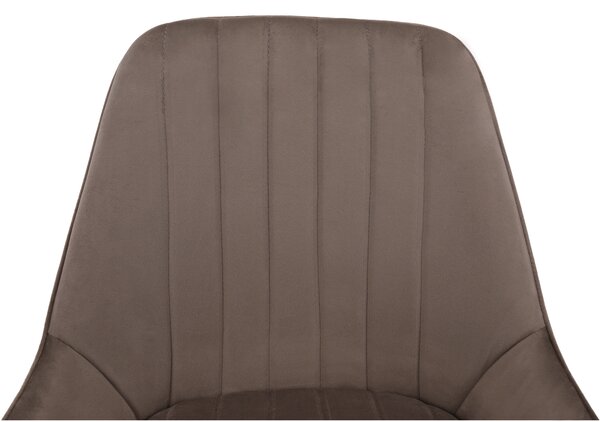 Scaun de sufragerie Soddy (gri maro + auriu). 1034344