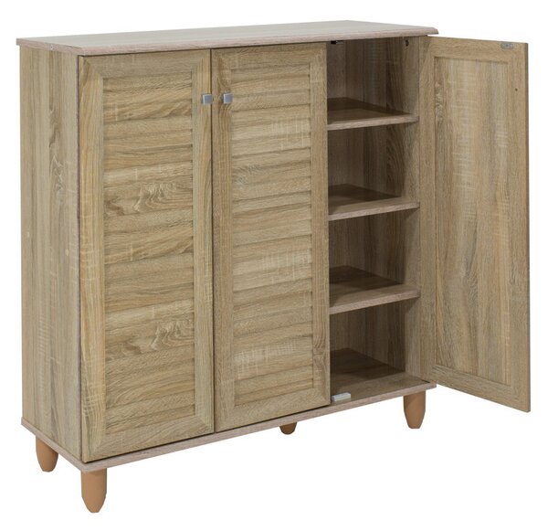 Dulap Pantofi Model Caroline III, Stejar sonoma, 89.5x34.5x91.5