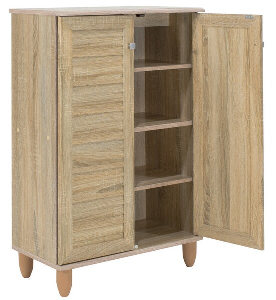 Dulap Pantofi Model Caroline II, Stejar sonoma, 60x34.5x91.5 cm