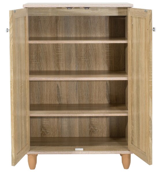 Dulap Pantofi Model Caroline II, Stejar sonoma, 60x34.5x91.5 cm