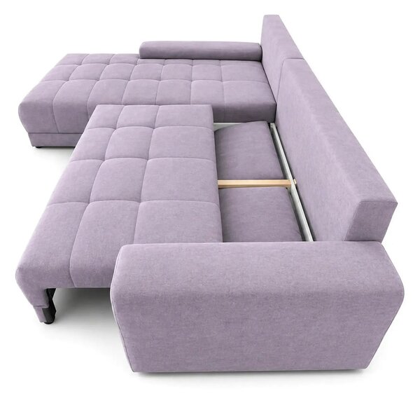 Coltar extensibil ADRIA, universal, stofa catifelata mov lila - Monoli
