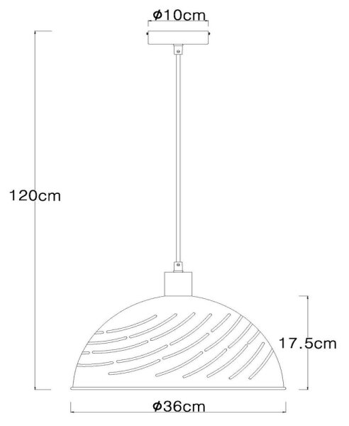 Lustră pe cablu LENNA 1xE27/60W/230V Globo 54660H