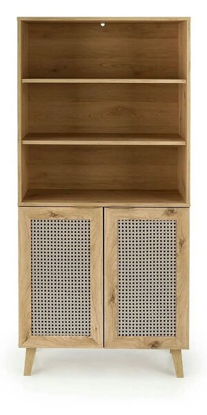 Biblioteca BORNEO, stejar artisan, PAL laminat, 80x40x173 cm