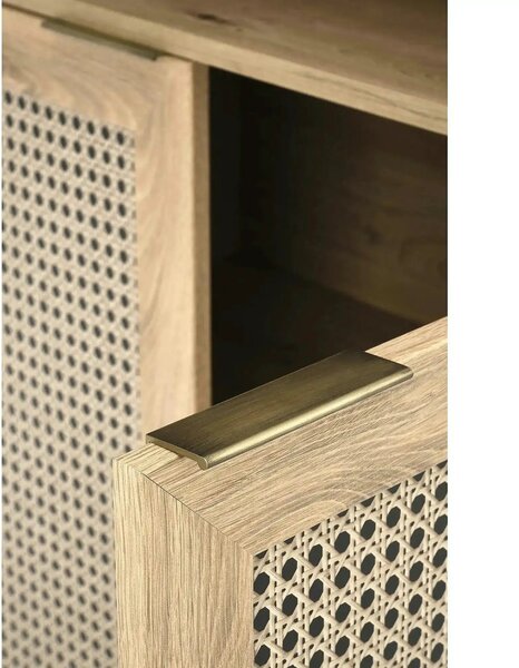 Biblioteca BORNEO, stejar artisan, PAL laminat, 80x40x173 cm