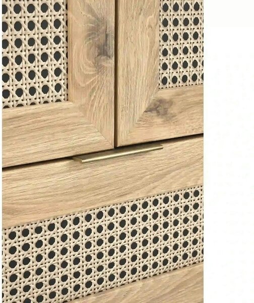 Dulap BORNEO, stejar artisan, cu 2 usi si un sertar, 80x57x200 cm