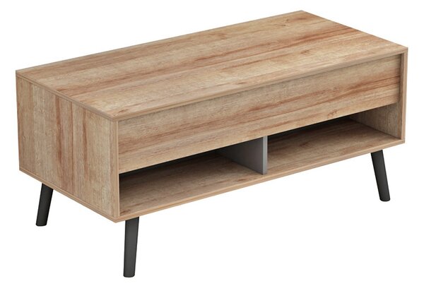 Masuta Cafea Skill PAL Finisaj Natur-Gri Dim. 110x55x47.5 Cm