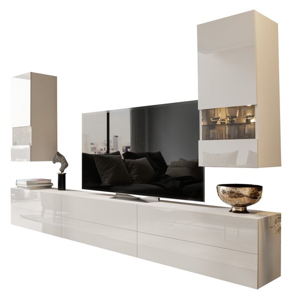 Mobilier living Berny 46 (alb + alb lucios). 1041468