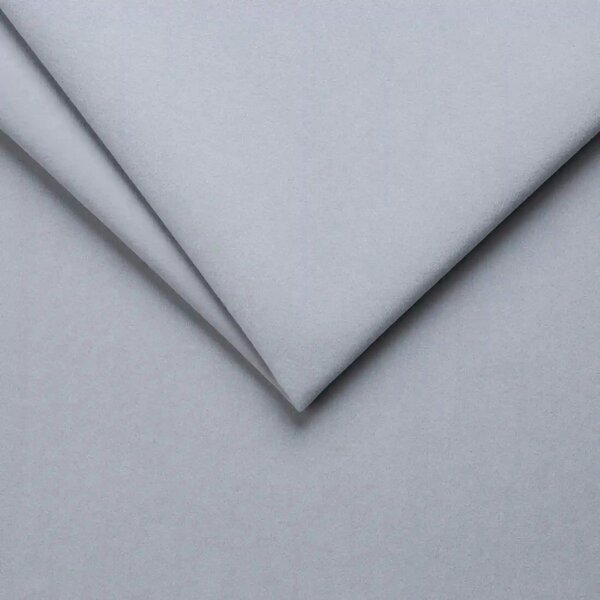 Pat boxspring FRESCO 140x200, stofa catifelata gri deschis - Royal Vel