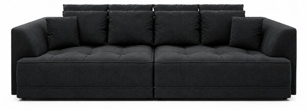 Canapea moderna pentru living TIGA, stofa catifelata bej - Whisper 3