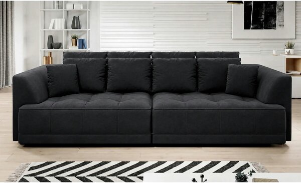 Canapea moderna pentru living TIGA, stofa catifelata bej - Whisper 3