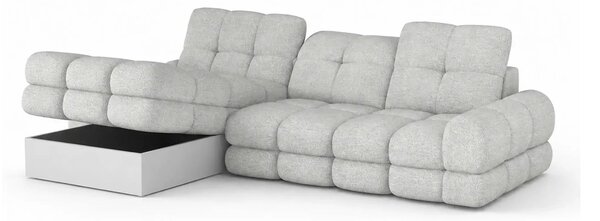 Coltar extensibil confortabil TOLLO MINI, sezlong dreapta, stofa catif