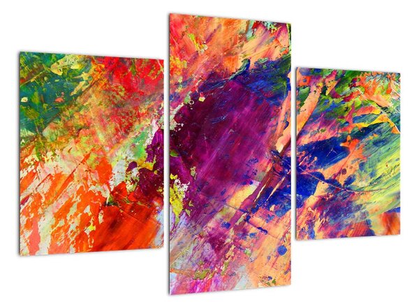 Tablou abstract în culori (90x60cm)