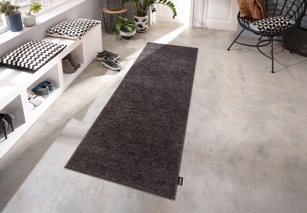 Traversa Shaggy Soft gri inchis 80/250 cm
