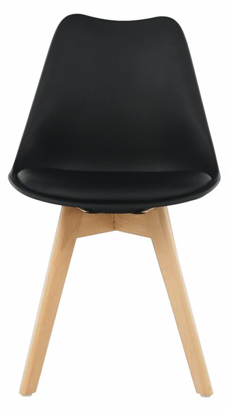 Scaun de sufragerie Balmaris (negru). Promo -33%. 1001822