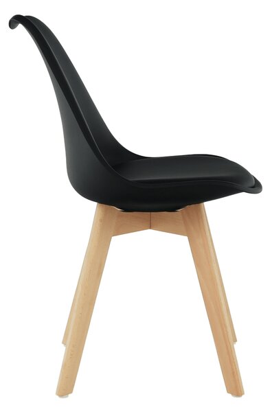 Scaun de sufragerie Balmaris (negru). Promo -33%. 1001822