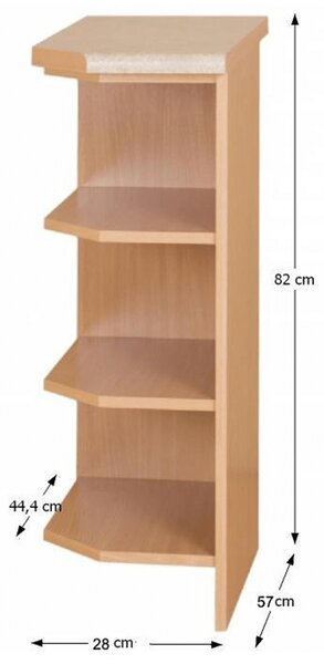 Raft inferior de bucatarie Leite MDF clasic S30N/L. 788703