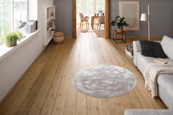 Covor rotund Malin gri 190 cm