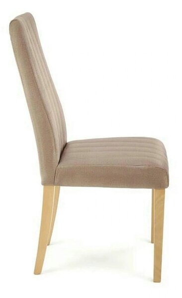 Scaun DIEGO 3, bej/stejar, stofa catifelata/lemn de fag, 47x59x99 cm