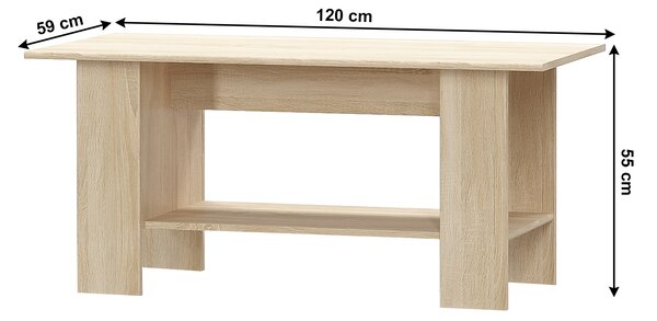 Masă de cafea Thornham (stejar sonoma). 1015771