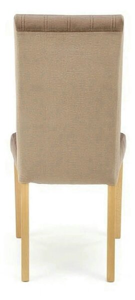 Scaun DIEGO 3, bej/stejar, stofa catifelata/lemn de fag, 47x59x99 cm