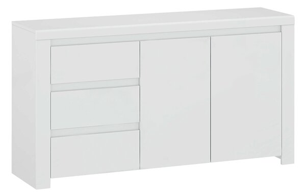 Comodă Lafer 2D3S (alb lucios). Promo -10%. 1034133