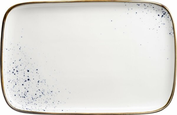 Mäser Tavă dreptunghiulară Pintar Puncte albastrealbe 30 x 20 x 2 cm, L