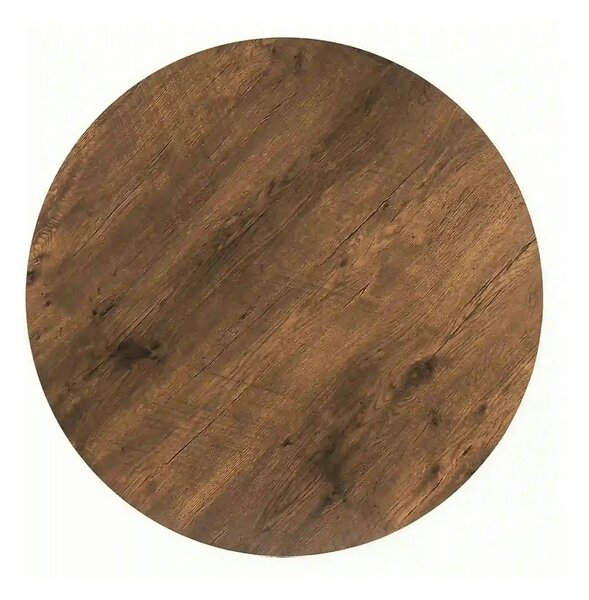 Masa rotunda lemn bucatarie AMADEO II, nuc/negru mat, 90x76 cm
