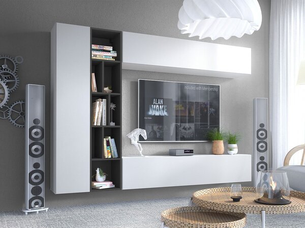 Mobilier living Lerenia (Alb + grafit) . 1104557