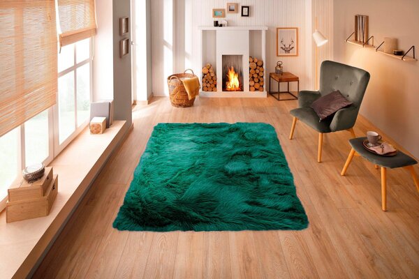Covor de blana Valeria verde 120/180 cm
