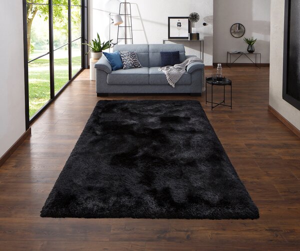 Covor Micro exclusiv negru 80/150 cm