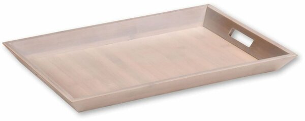 Kesper 57507 Tava de servit bambus, alb, 52 x 33cm