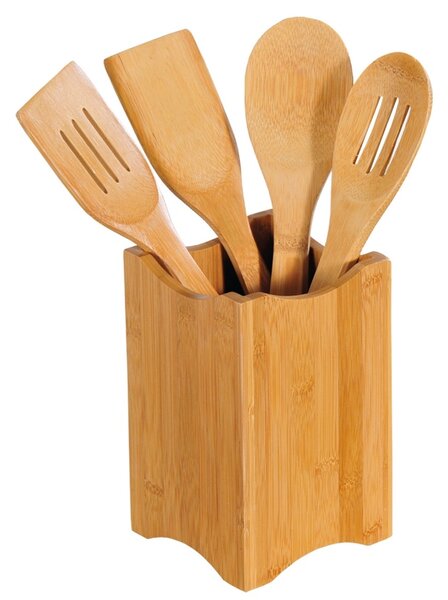 Kesper 81101 Set de ustensile de bucătărie din bambus 5 buc, 11 x 18 x 11 cm