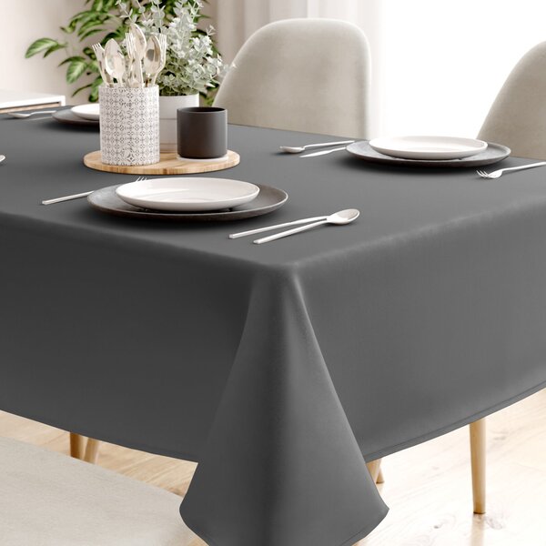 Goldea față de masă 100% bumbac - gri închis 100 x 140 cm