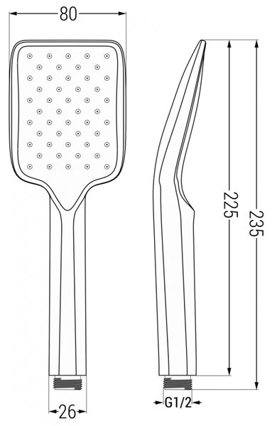 Mexen Uno, set de duș ascuns DR62, crom, 71435DR62-00