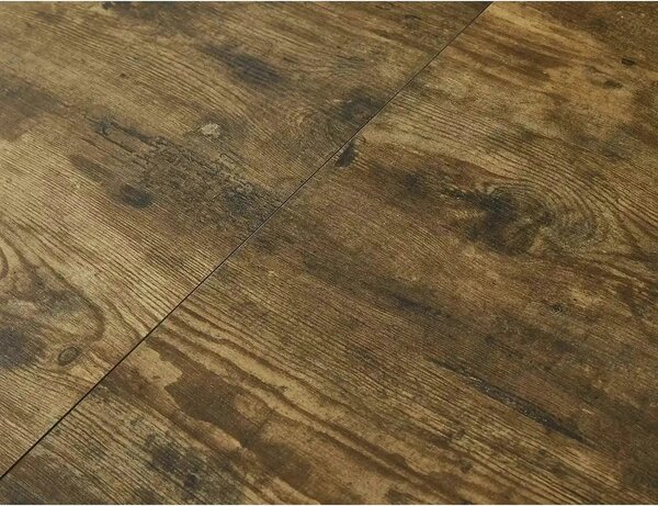 Masa extensibila pentru sufragerie GASTON, nuc/negru, 100/135x100x75 c
