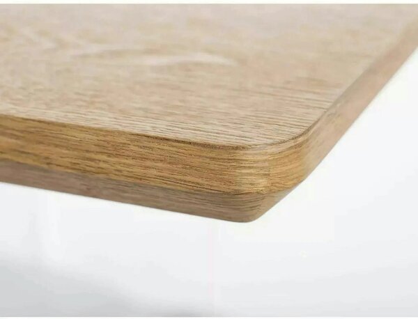Masa extensibila LOGAN, stejar/negru, 160/200x90x76 cm