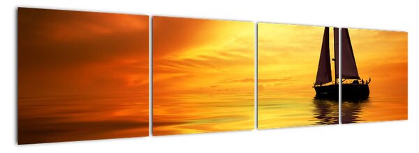 Tablou - nava de navigatie pe mare (160x40cm)
