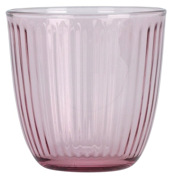 Pahar Blush din sticla roz 8 cm