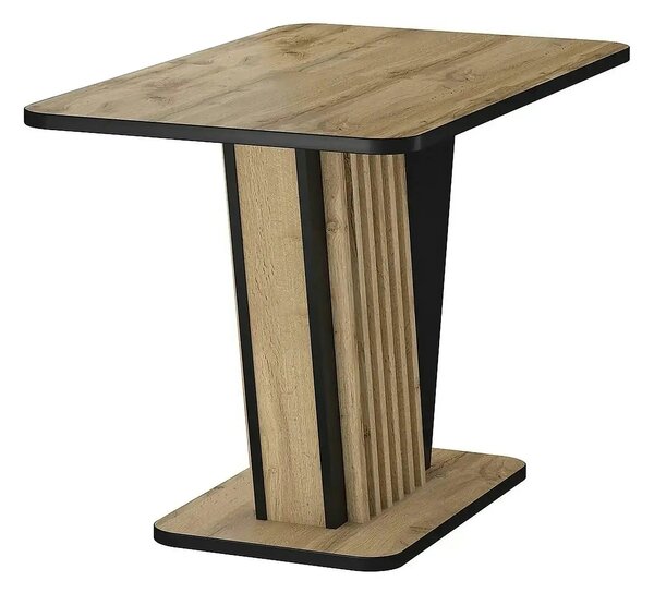 Masa extensibila NEVIO, stejar artisan/negru, PAL, 125/170x75x76 cm