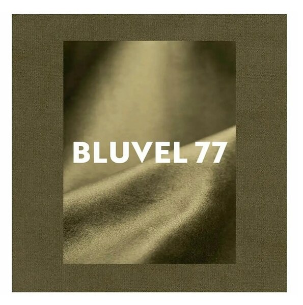 Fotoliu CARMEN, stofă catifelata/metal, verde olive - Bluvel 77, 72×75×99 cm