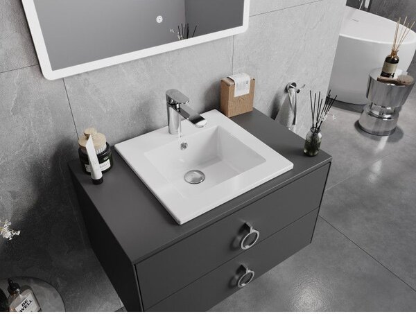 Mexen Atena chiuvetă încastrată în blat 41 x 41 cm, albă - 25014100