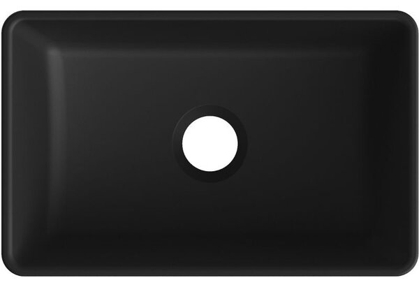 Mexen Nadia lavoar deasupra blatului 36 x 23 cm, negru mat - 21613685