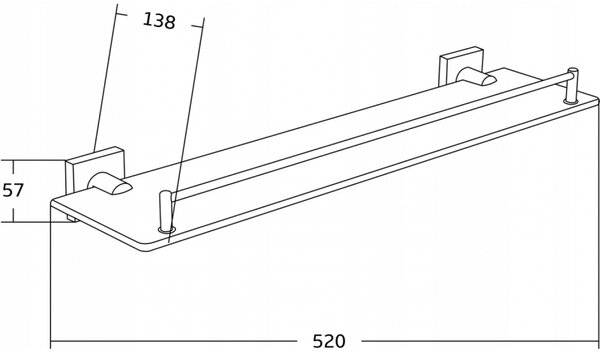 Mexen Rufo raft suspendat din sticlă, auriu - 7050937-50